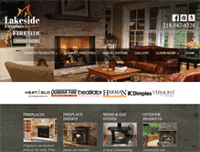 Tablet Screenshot of lakesidefireplace.com